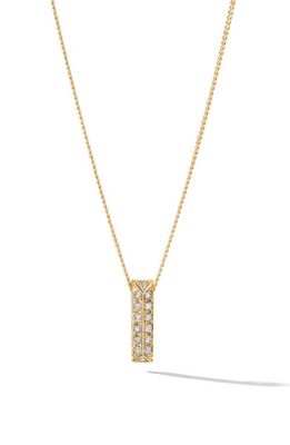 CAST Iced Blade Diamond Pendant Necklace in 14K Yellow Gold