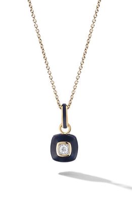 CAST The Brilliant Diamond Pendant Necklace in Sterling Silver 9K/Black