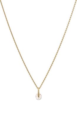 CAST The Daring Pearl Pendant Necklace in 14K Yellow Gold