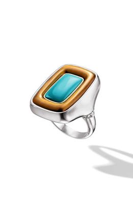 CAST The Flip Ring - Tulum in Silver/gold/turquoise