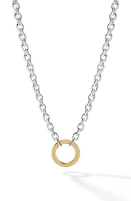 CAST The Link Chain Necklace in Sterling Silver W/9K Gold