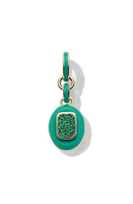 CAST The Stone Charm in Sterling Silver/Emerald