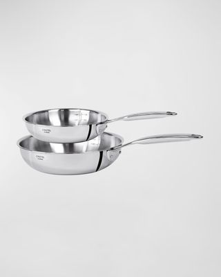 Castel Pro Ultraply 2-Piece Stainless Steel Frying Pan Set