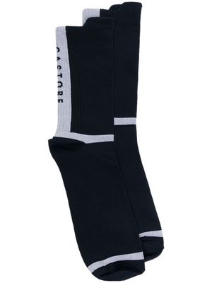 Castore intarsia-knit logo socks - Blue