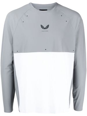 Castore logo-print long-sleeves T-shirt - Grey