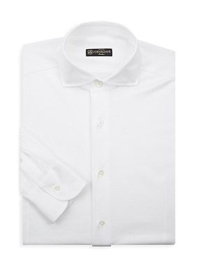 Casual Long-Sleeve Cotton Dress Shirt