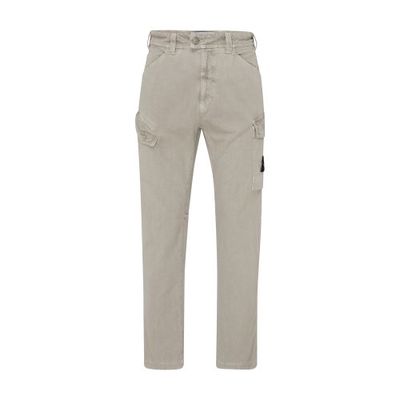 Casual pants with logo patch