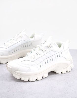 CAT Intruder sneakers in triple white leather