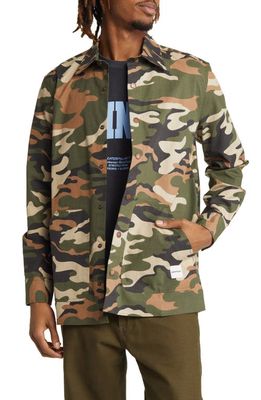 CAT WWR Camo Cotton Ripstop Snap-Up Shirt in Camouflage