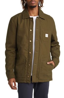 CAT WWR Canvas Workwear Jacket in Military Green