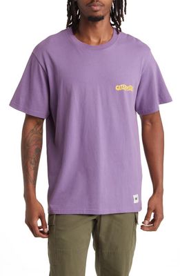 CAT WWR Nothing Stops Graphic T-Shirt in Purple Gumdrop