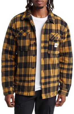 CAT WWR Plaid Shirt Jacket in Yellow Check