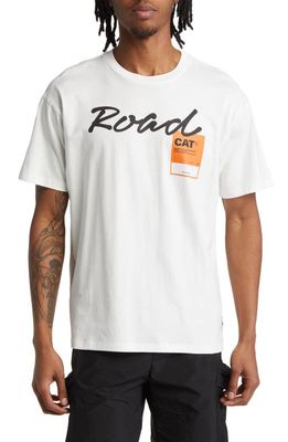 CAT WWR Premium Road Graphic T-Shirt in Bone