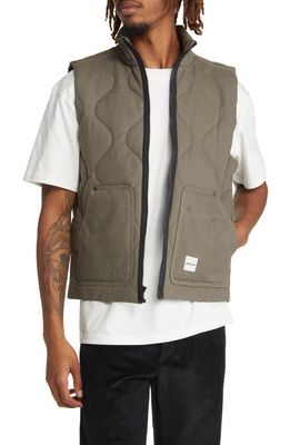 CAT WWR Quilted Vest in Military Green