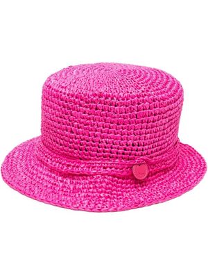 catarzi interwoven narrow-brim hat - Pink