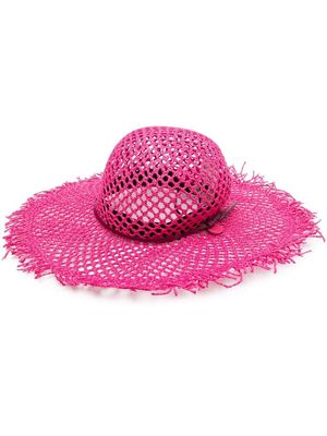 catarzi woven sun hat - Pink
