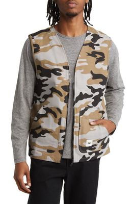 CATERPILLAR Workwear Camo Cotton Canvas Vest in Camouflage