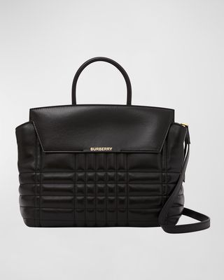 Catherine Medium Exploded Check Top-Handle Bag