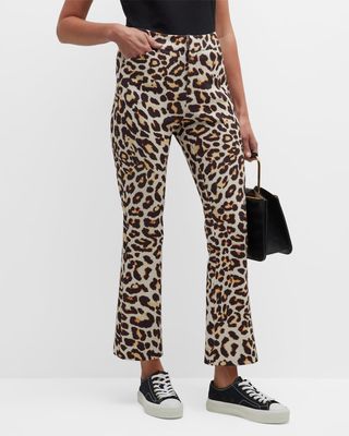 Cathouse Leopard Flared Ankle Pants