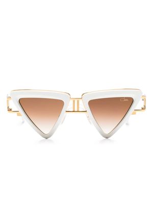 Cazal 679/3 triangle-frame gradient sunglasses - White
