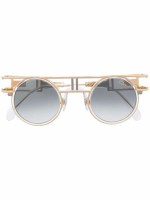 Cazal Mod 668 round-frame sunglasses - Gold