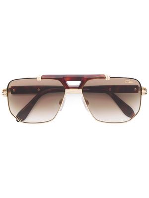 Cazal navigator-frame sunglasses - Gold