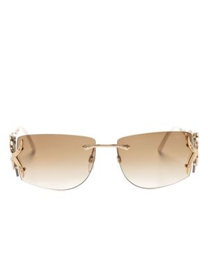 Cazal rectangle-frame sunglasses - Neutrals