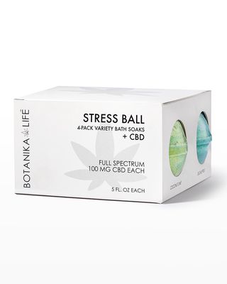 CBD Stress Ball 4-Pack Variety Bath Soaks
