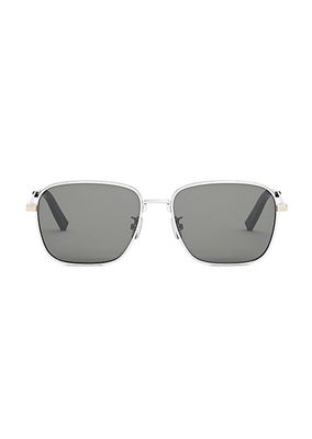 CD Diamond S4U 55MM Mirrored Metal Sunglasses