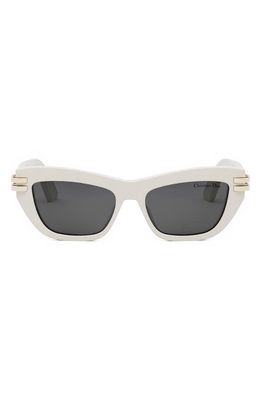 Cdior B2U Butterfly Sunglasses in Ivory /Smoke