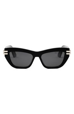Cdior B2U Butterfly Sunglasses in Shiny Black /Smoke