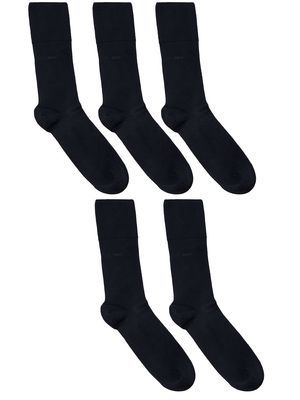 CDLP five-pack logo ankle sock set - Blue