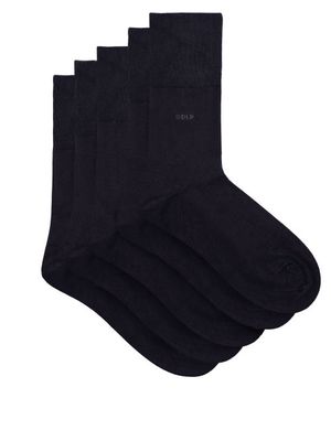 CDLP - Pack Of Five Bamboo-blend Jersey Socks - Mens - Navy