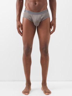 CDLP - Pack Of Three Lyocell-jersey Briefs - Mens - Grey
