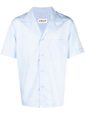 CDLP short-sleeve lyocell pyjama shirt - Blue