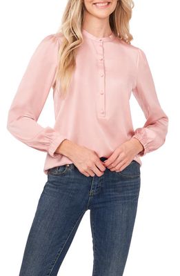 CeCe Charmeuse Top in Misty Pink