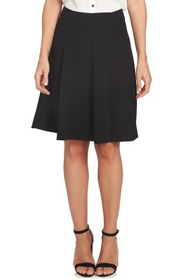 CeCe Crepe A-Line Skirt in Black