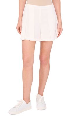 CeCe Pleat Shorts in New Ivory