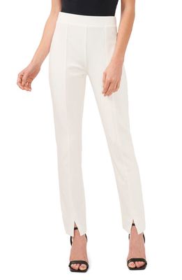 CeCe Straight Leg Ponte Pants in New Ivory
