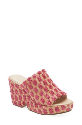 Cecelia New York Frost Wedge Slide Sandal in Canvas Pink Floral