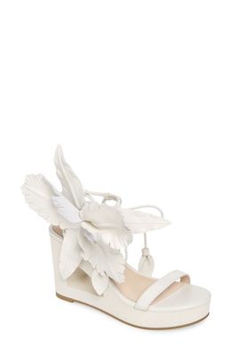 Cecelia New York Lily Cutout Wedge Sandal in Alabaster