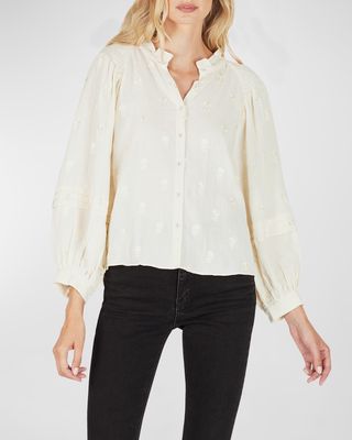 Cecile Billow Embrodiered Blouse