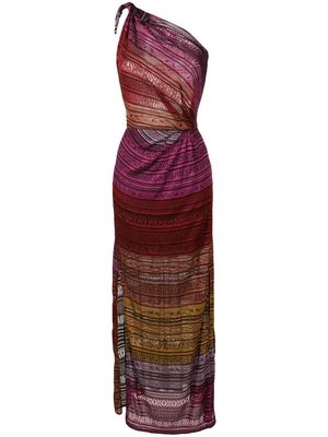 Cecilia Prado colour-block knitted dress - Purple