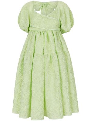 Cecilie Bahnsen Ammi textured-finish dress - Green