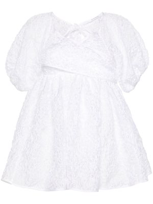 Cecilie Bahnsen Angie floral-appliqué blouse - White