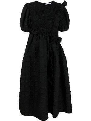 Cecilie Bahnsen Chloe textured midi dress - Black