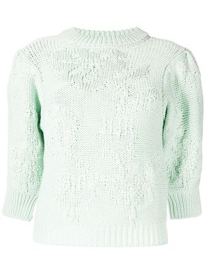 Cecilie Bahnsen chunky-knit organic cotton jumper - Green