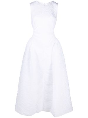 Cecilie Bahnsen cut-out detail sleeveless dress - White