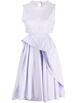 Cecilie Bahnsen cut-out minidress - Purple