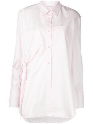 Cecilie Bahnsen Fenet side-tie shirt - Pink
